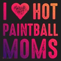 I Love Hot Paintball Moms Gift Golf Towel thumb 3
