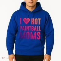 I Love Hot Paintball Moms Gift Hoodie thumb 2