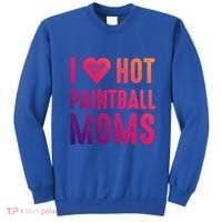 I Love Hot Paintball Moms Gift Sweatshirt thumb 0