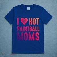 I Love Hot Paintball Moms Gift T-Shirt thumb 5