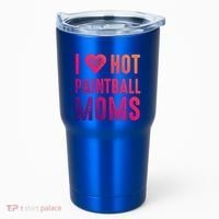 I Love Hot Paintball Moms Gift Tumbler thumb 0