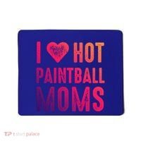 I Love Hot Paintball Moms Gift Mousepad thumb 0