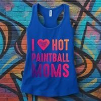 I Love Hot Paintball Moms Gift Women's Tank Top thumb 3