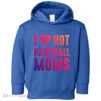 I Love Hot Paintball Moms Gift Toddler Hoodie thumb 0
