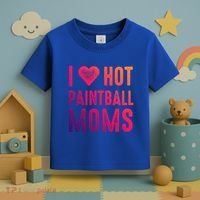 I Love Hot Paintball Moms Gift Toddler T-Shirt thumb 3