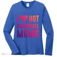 I Love Hot Paintball Moms Gift Women's Long Sleeve Shirt thumb 0