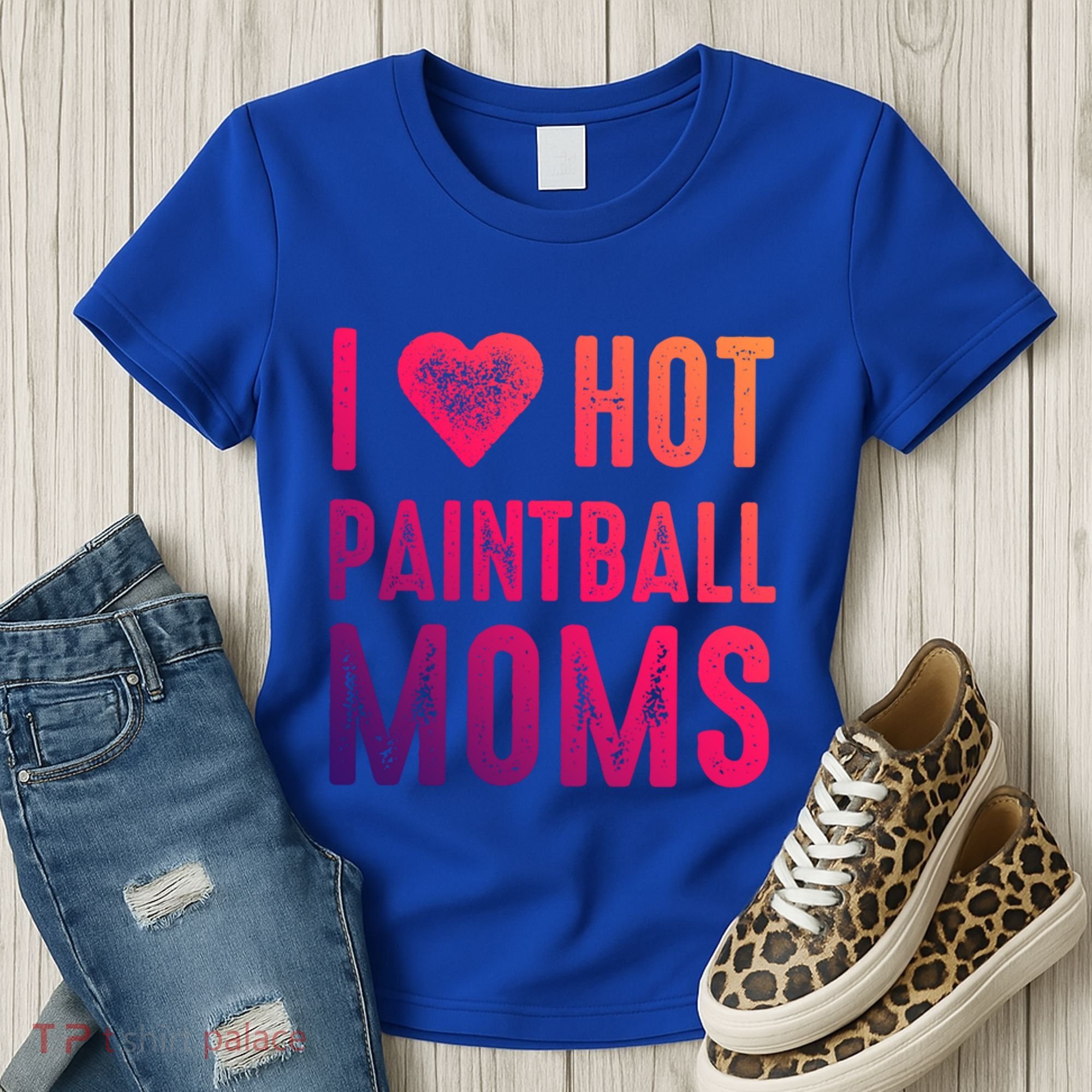I Love Hot Paintball Moms Gift Women's T-Shirt
