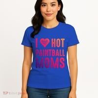 I Love Hot Paintball Moms Gift Women's T-Shirt thumb 4
