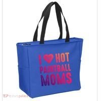 I Love Hot Paintball Moms Gift Tote Bag thumb 2