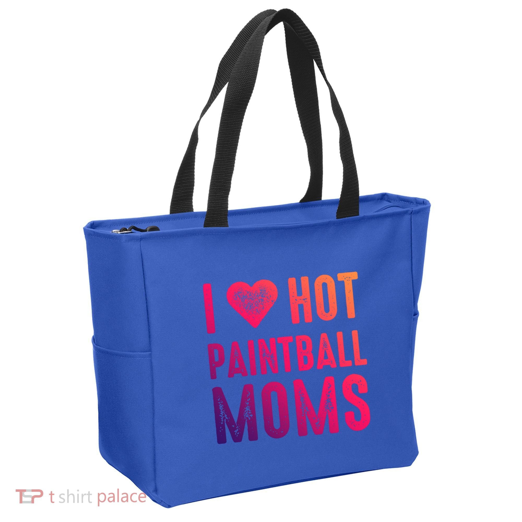 I Love Hot Paintball Moms Gift Tote Bag
