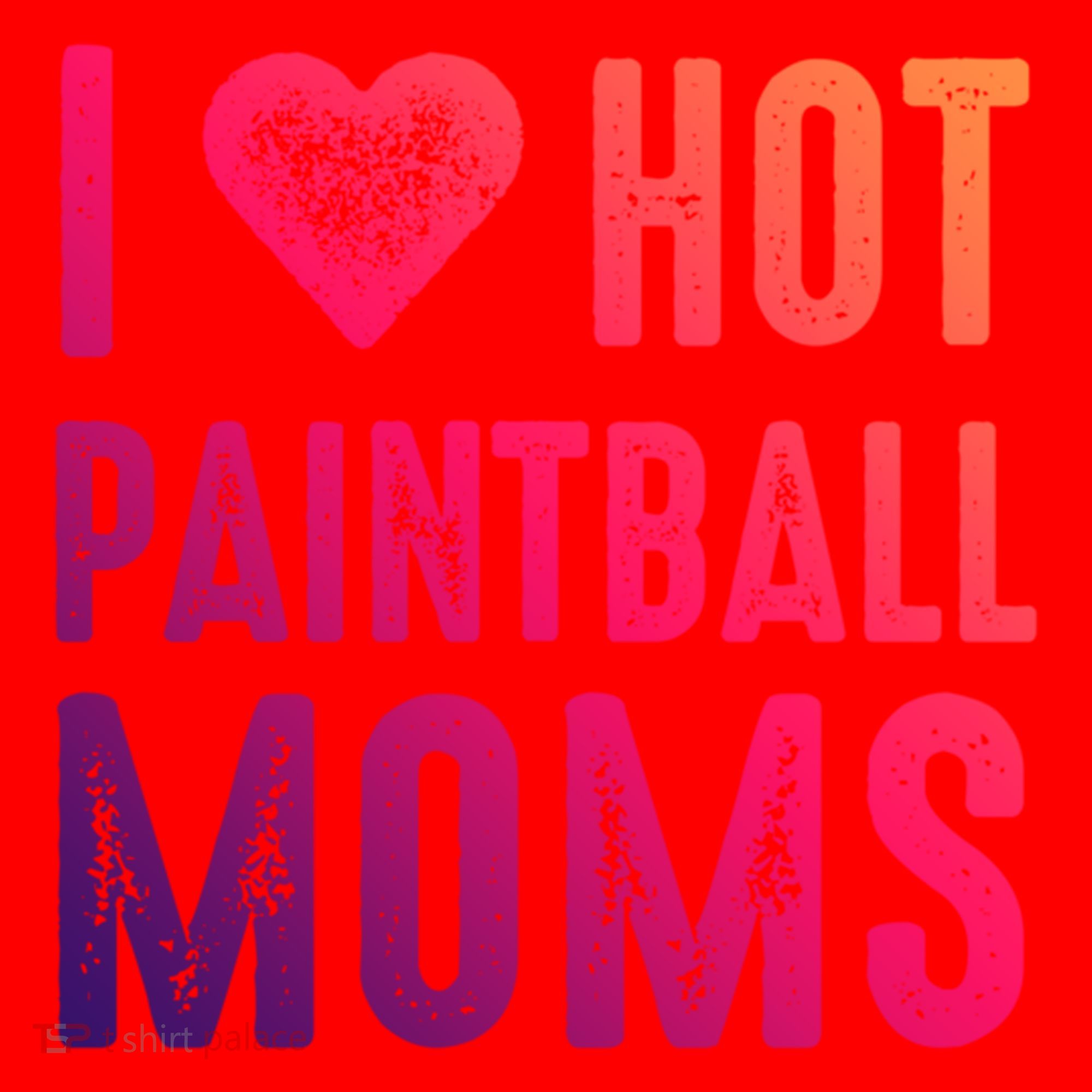 I Love Hot Paintball Moms Gift Santa Hat