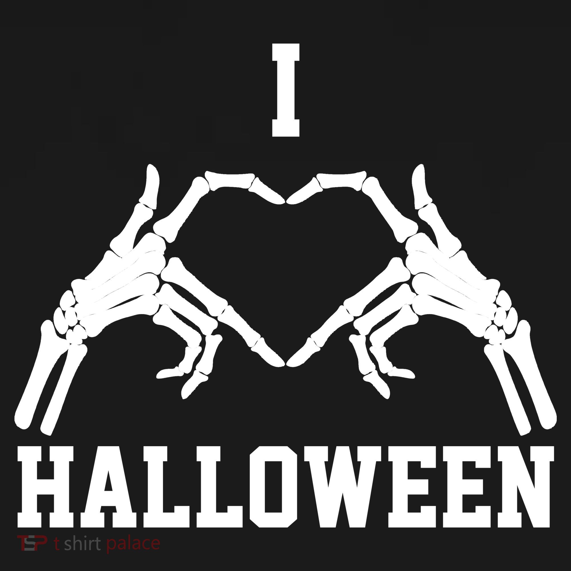 I Love Halloween Skeleton Heart Toddler Hoodie