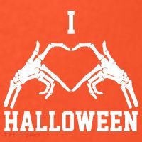 I Love Halloween Skeleton Heart Mousepad thumb 1