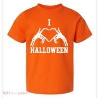 I Love Halloween Skeleton Heart Toddler T-Shirt thumb 0