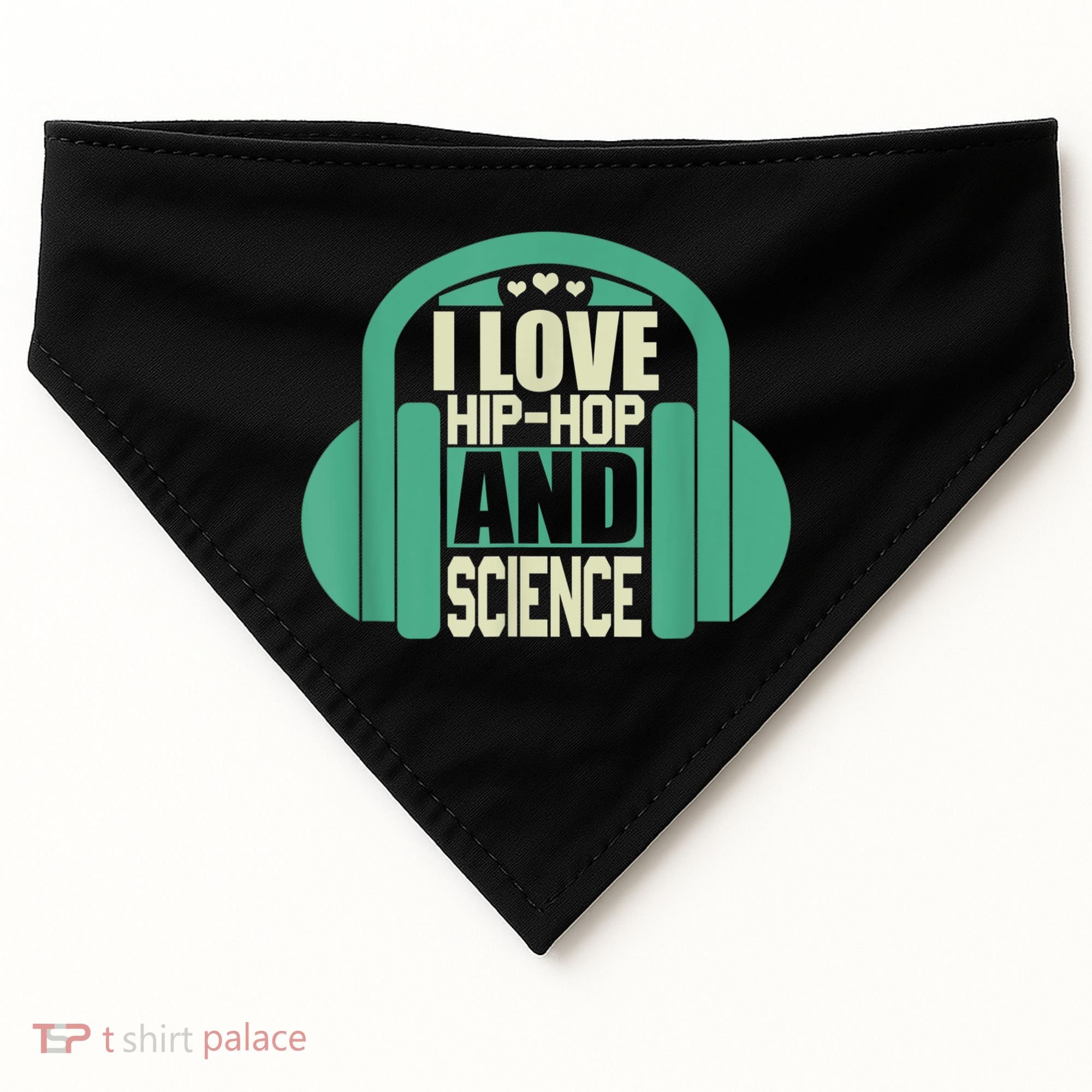 I Love Hip Hop And Science USA-Made Doggie Bandana