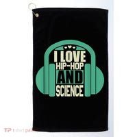 I Love Hip Hop And Science Golf Towel thumb 0