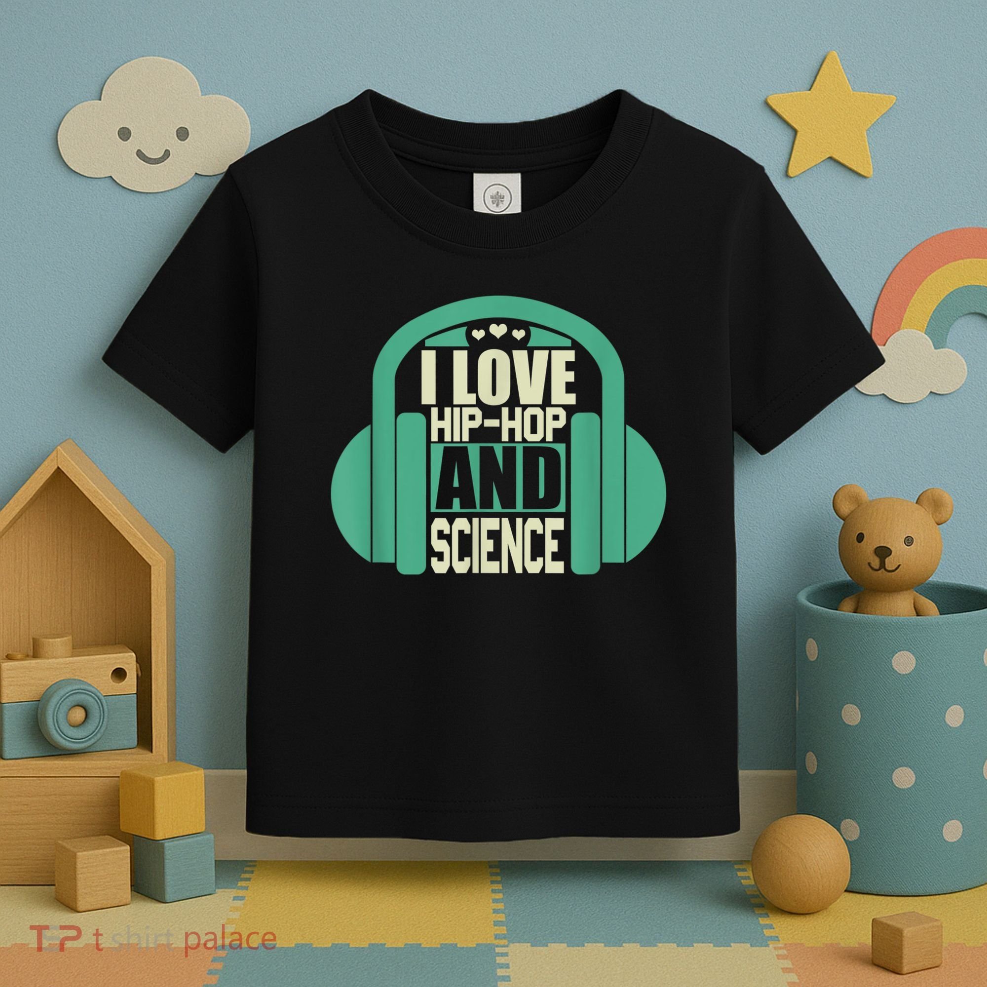 I Love Hip Hop And Science Toddler T-Shirt