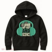 I Love Hip Hop And Science Kids Hoodie thumb 0