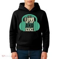 I Love Hip Hop And Science Kids Hoodie thumb 4