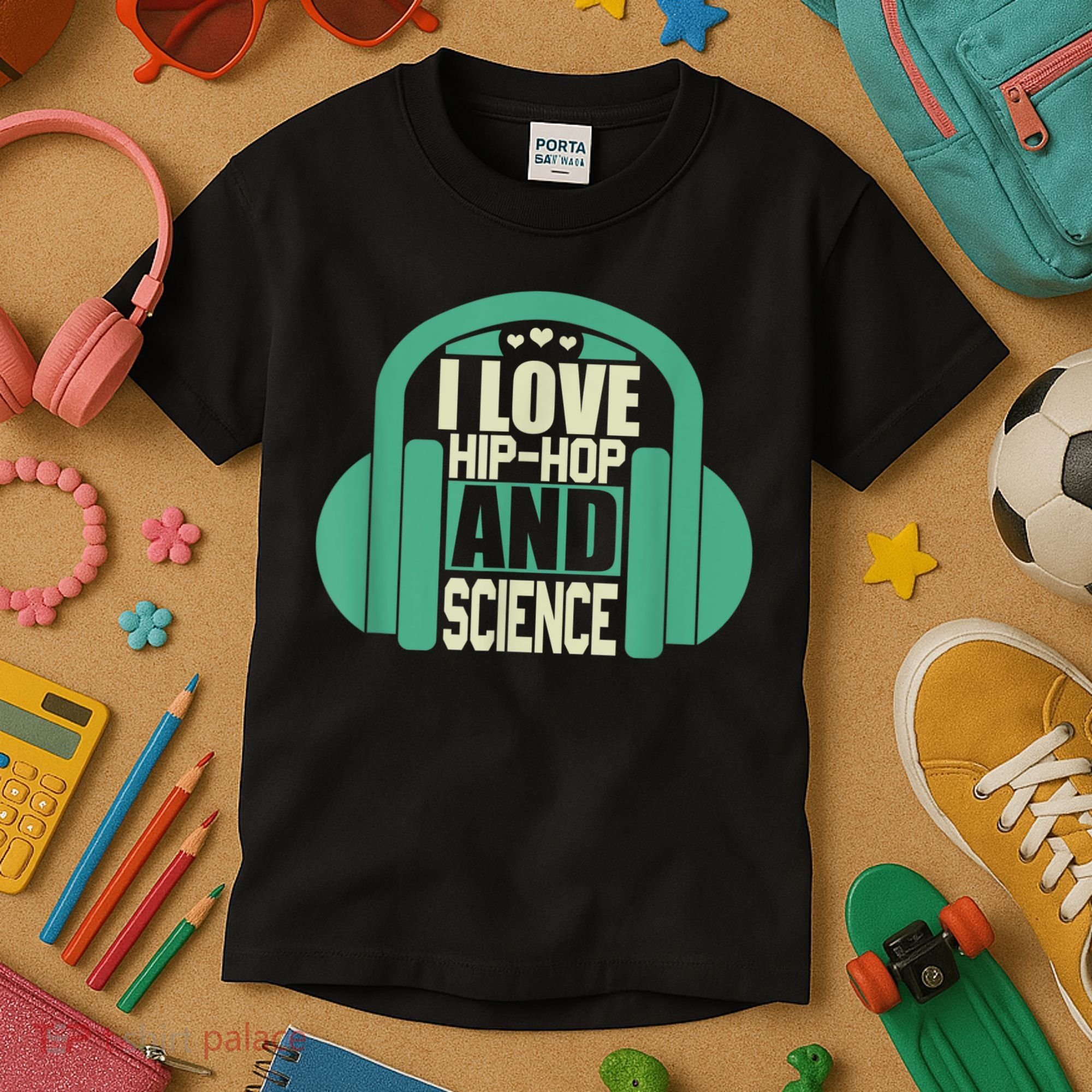 I Love Hip Hop And Science Kids T-Shirt