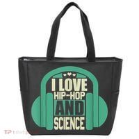 I Love Hip Hop And Science Tote Bag thumb 0
