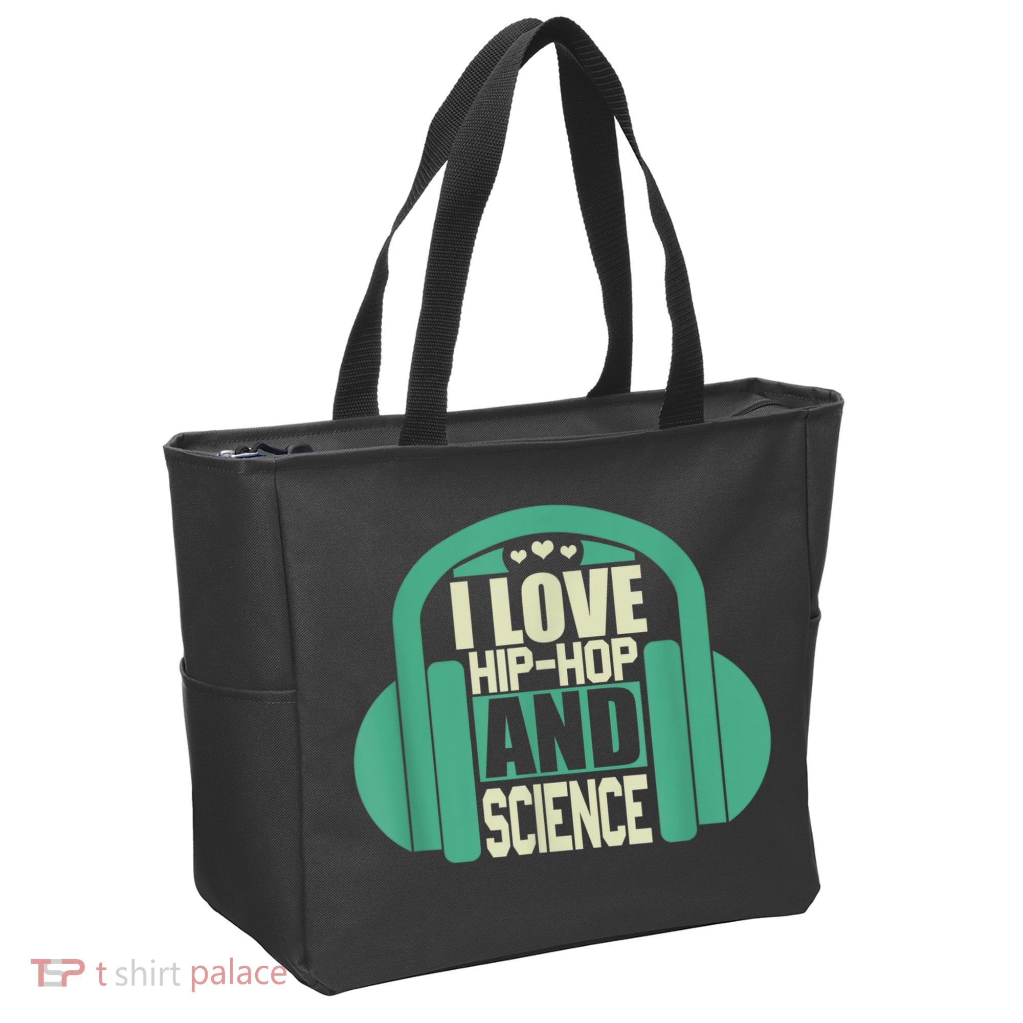 I Love Hip Hop And Science Tote Bag