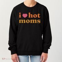 I Love Hot Moms Retro Women's Sweatshirt thumb 0