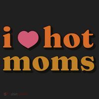I Love Hot Moms Retro Women's Sweatshirt thumb 2