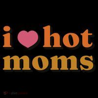 I Love Hot Moms Retro Coaster thumb 2