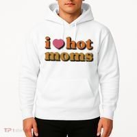 I Love Hot Moms Retro Hoodie thumb 2