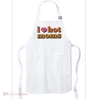I Love Hot Moms Retro Apron thumb 0