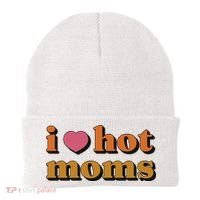 I Love Hot Moms Retro Beanie thumb 0