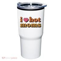 I Love Hot Moms Retro Tumbler thumb 0