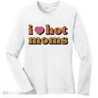I Love Hot Moms Retro Women's Long Sleeve Shirt thumb 0