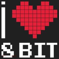 I Love Heart 8 Bit Retro Gamer Gaming Women's Sweatshirt thumb 2
