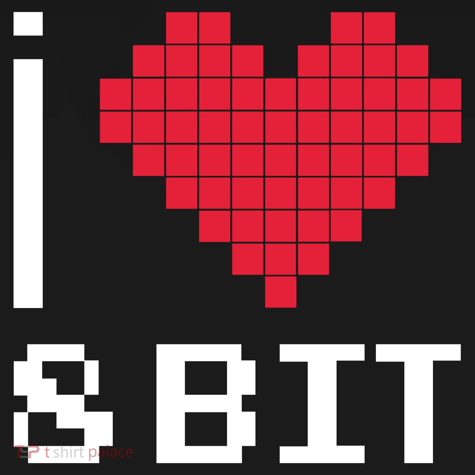 I Love Heart 8 Bit Retro Gamer Gaming Baby Bodysuit