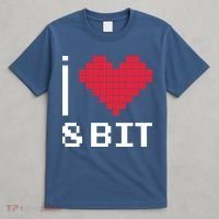I Love Heart 8 Bit Retro Gamer Gaming T-Shirt thumb 4