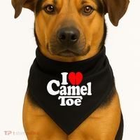 I Love Heart Camel Toe USA-Made Doggie Bandana thumb 1