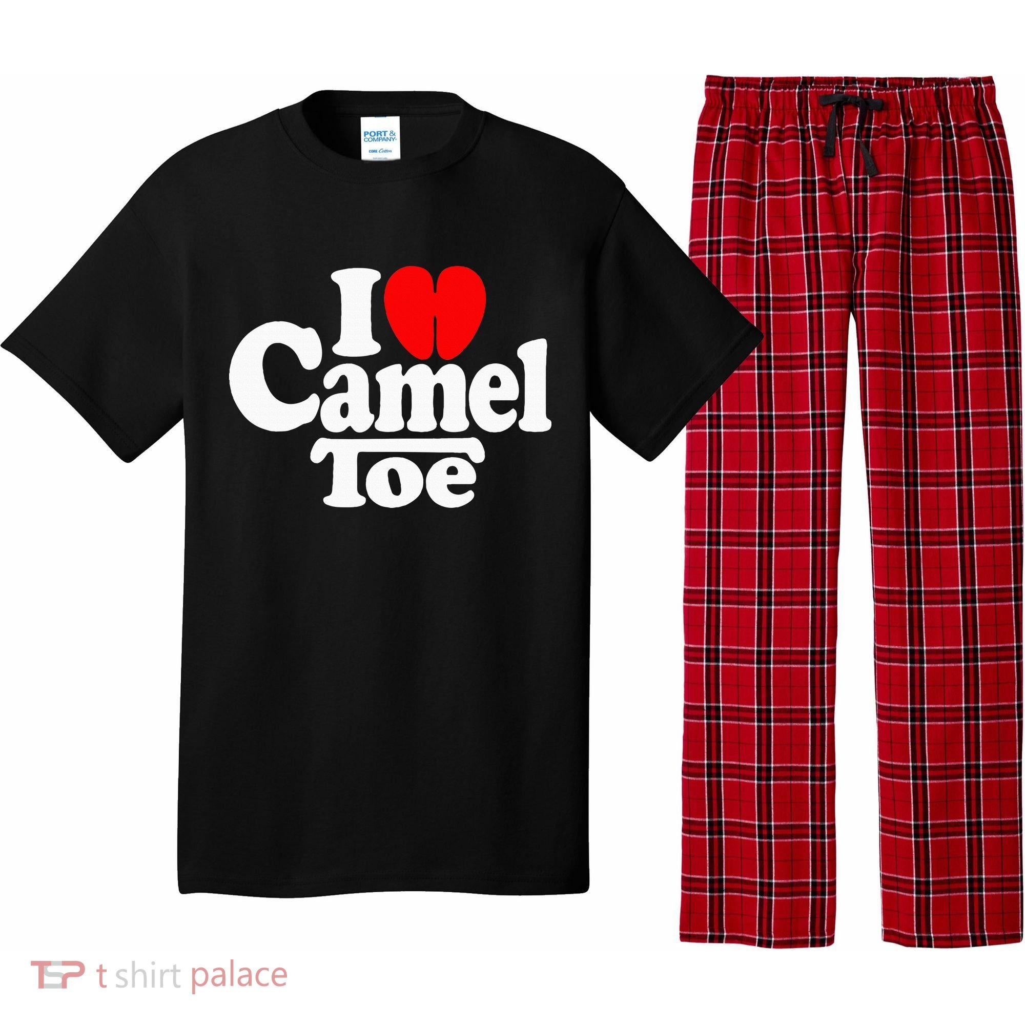 I Love Heart Camel Toe Pajama Set