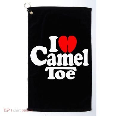 I Love Heart Camel Toe Golf Towel
