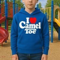 I Love Heart Camel Toe Kids Hoodie thumb 2