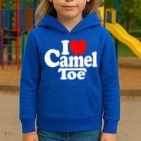 I Love Heart Camel Toe Kids Hoodie thumb 3