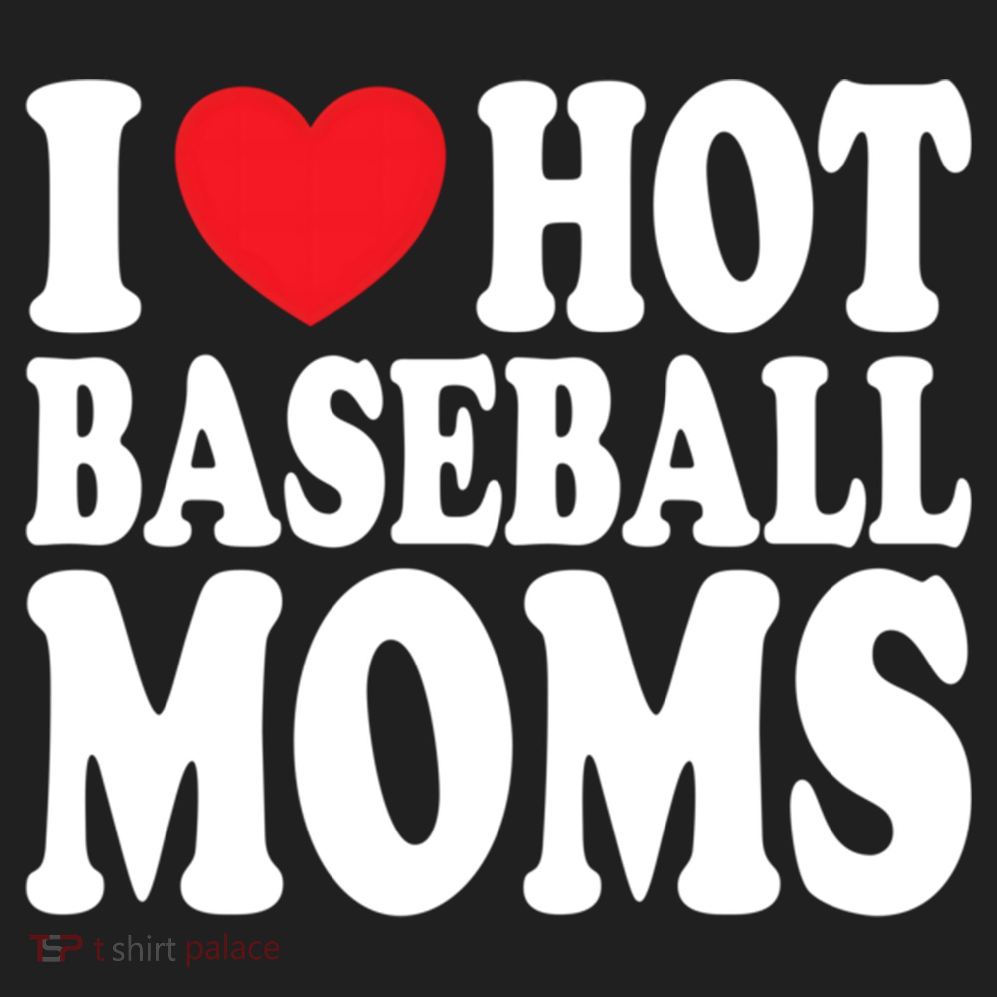 I Love Hot Baseball Moms Funny Gift Beanie