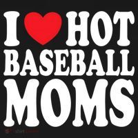 I Love Hot Baseball Moms Funny Gift Ornament thumb 1