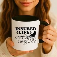 Insured Life Happy Wife Gift Insurance Agent Gift Coffee Mug thumb 3