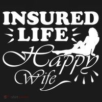 Insured Life Happy Wife Gift Insurance Agent Gift Ornament thumb 1