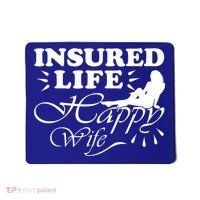 Insured Life Happy Wife Gift Insurance Agent Gift Mousepad thumb 0