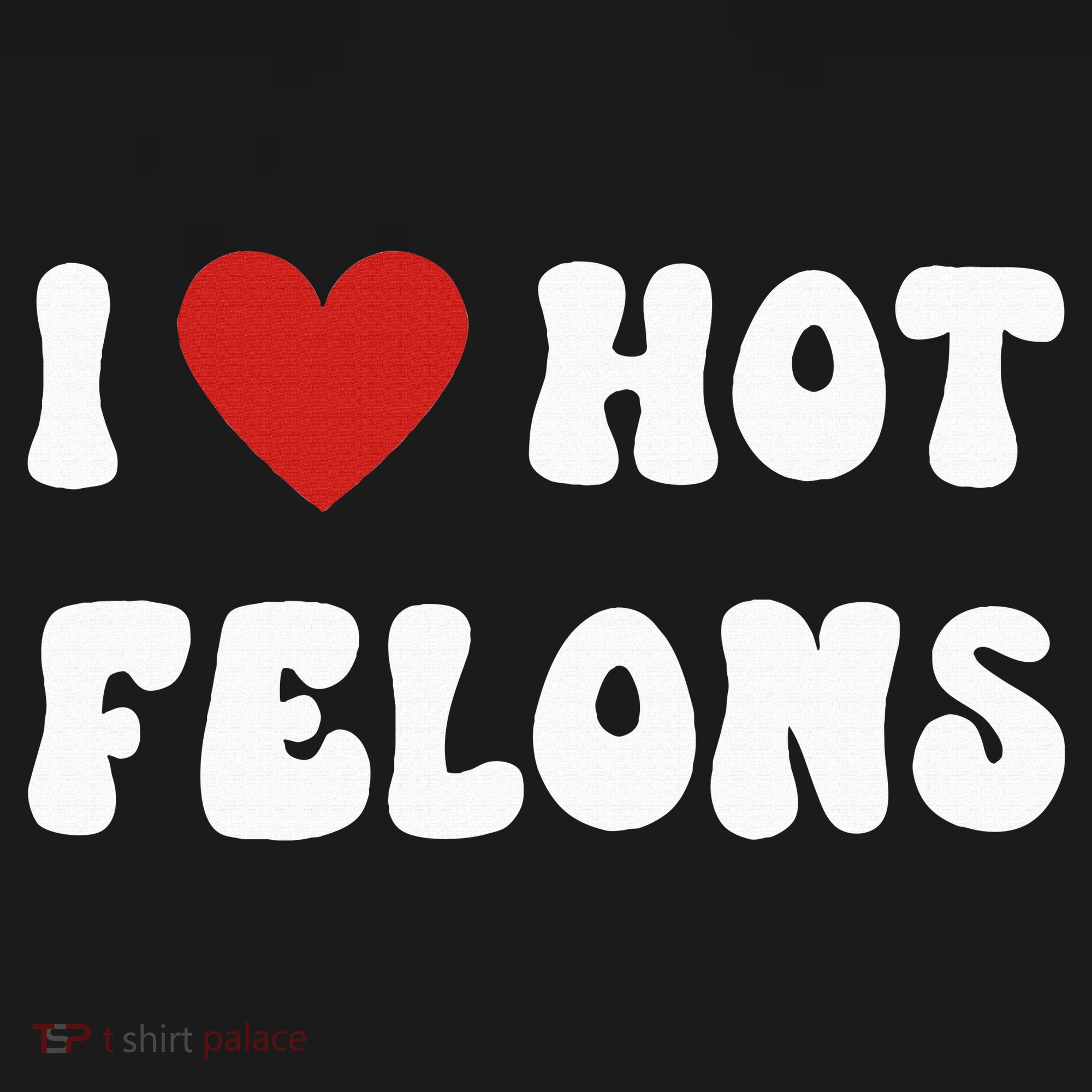 I Love Hot Felons Funny Statement Toddler Hoodie