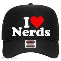 I LOVE HEART NERDS GEEKS funny quote sayings Hat thumb 0