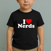 I LOVE HEART NERDS GEEKS funny quote sayings Toddler T-Shirt thumb 2